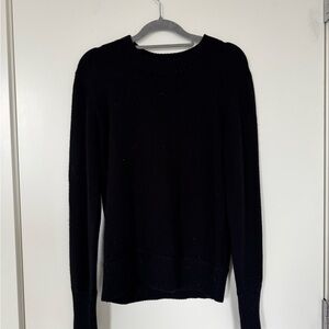 Burberry Classic Black Cashmere Crew Neck Sweater